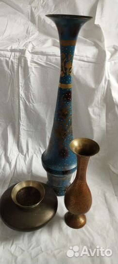 Вазы латунные для цветов