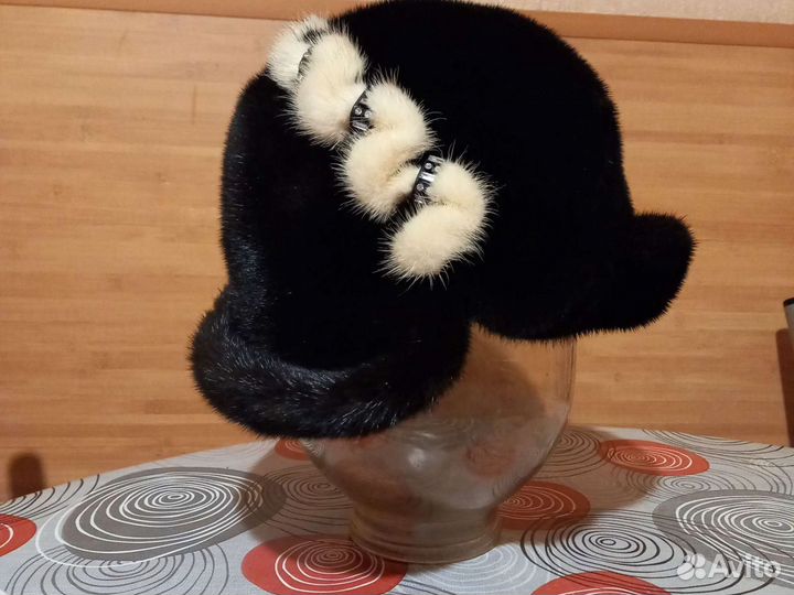 Шапка норковая женская размер 56/57
