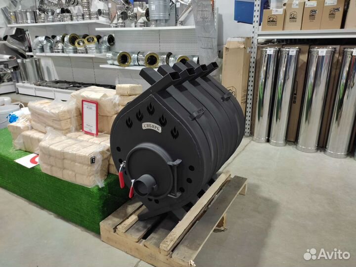 Печь воздухогрейная булерьян сибирь бв-480 кубов