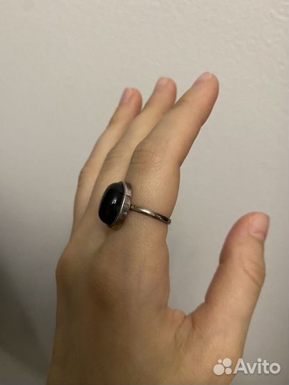 Агат кольцо 925 серебро