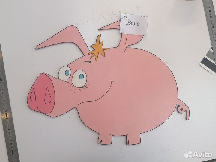 Поросенок свинка свинья из фанеры