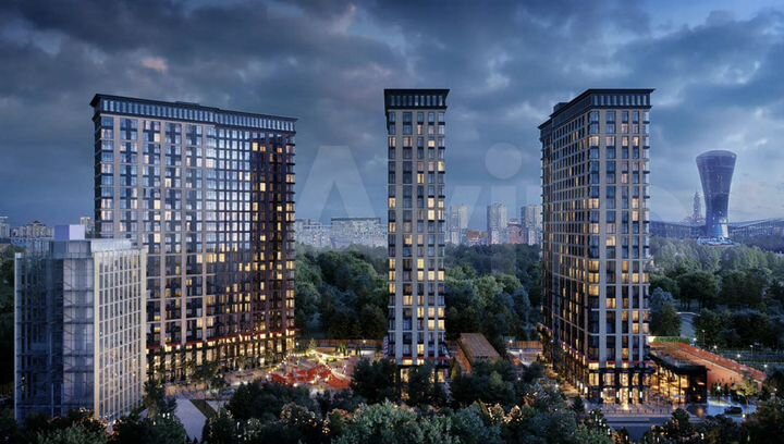 3-к. апартаменты, 77,9 м², 12/21 эт.