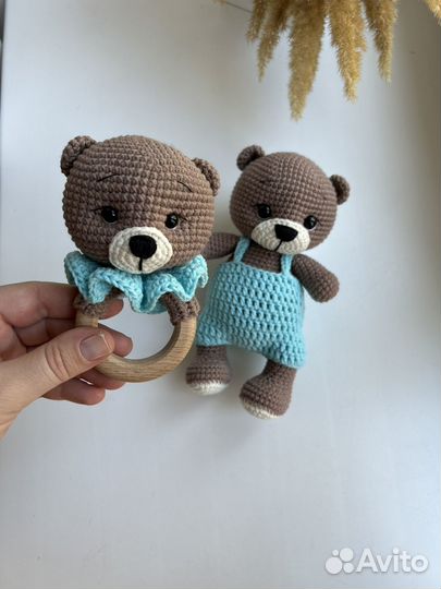 Подарочный набор Мишка и погремушка