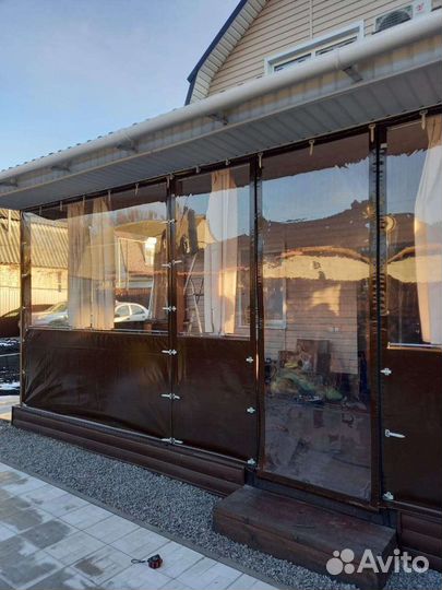 Мягкие,гибкие окна для террасы, бани