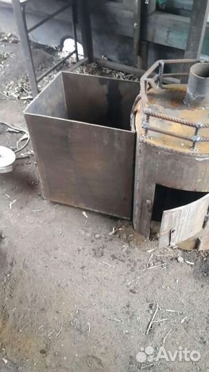 Печь для бани с баком