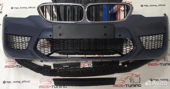 Передний бампер BMW G30 стиль м5 ф90 + ноздри #5