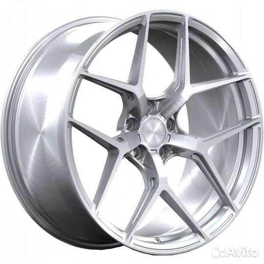 Диски Brixton PF7 9.5x20 5*112 ET40 DIA66.6 Silver Brushed Кованый