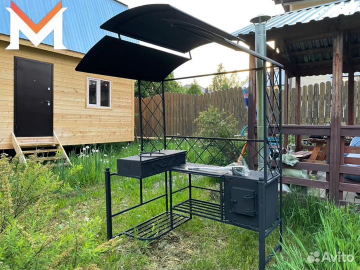 Мангал с крышей