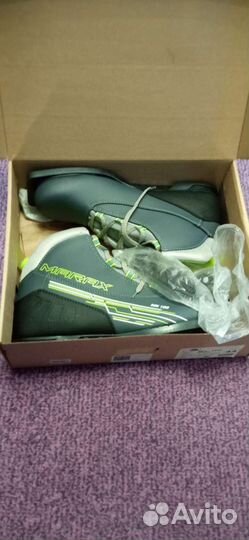 Лыжные ботинки marax 44 р с креплением