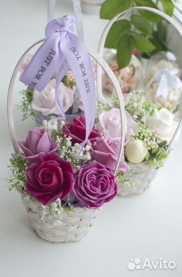 Букет из мыльных роз