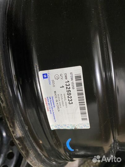 Диски r15 Chevrolet general motors