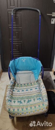 Детские санки на колесах бу