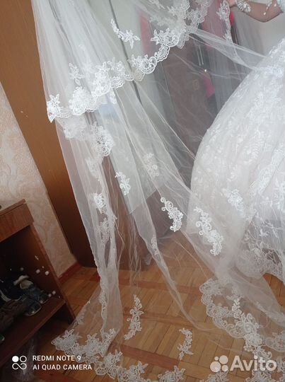 Свадебная фата новая