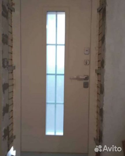 Дверь входная металлическая со стеклом см 421
