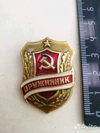 Значок дружинник