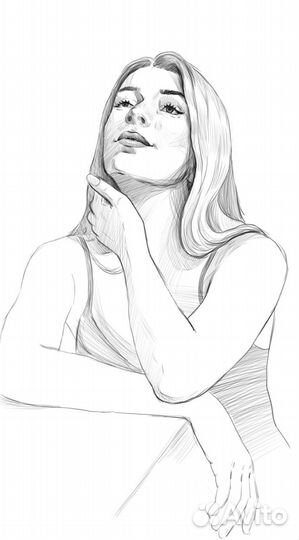 Диджитал портрет по фотографии