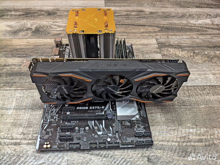 Комплект Xeon1245V5/16гб/GTX1070