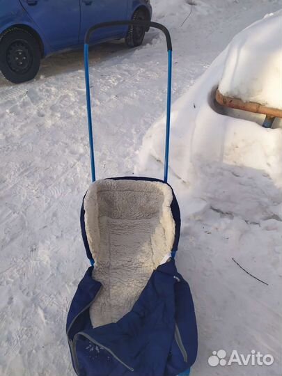 Детские санки с колесами