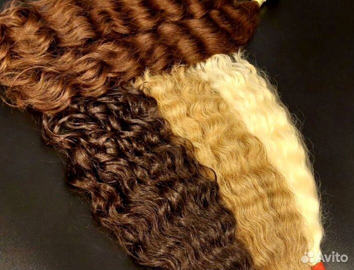 Волосы для наращивания Exclusive +, кудри, опт