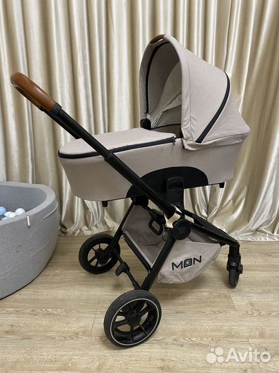 Коляска детская 2 в 1 Moon Resea Kombi бежевая