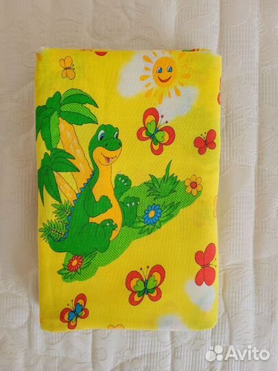 Детское постельное белье 1,5-спальное динозавры