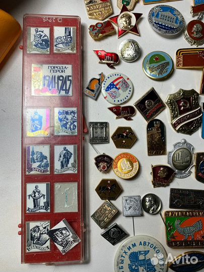 Значки СССР 120 шт одним лотом
