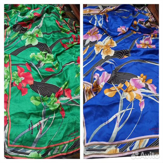 Палантин laporte оригинал шелк италия