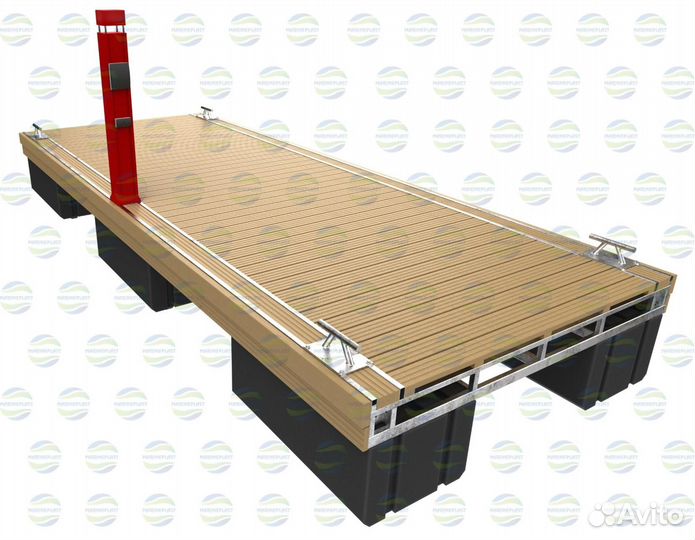 Понтон для плавдома хаусбота причал для лодки