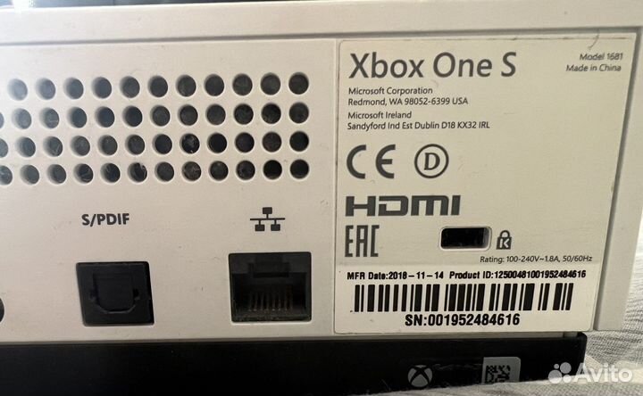 Xbox One s 1tb с играми