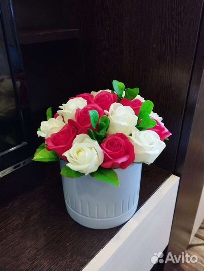 Букеты из 19 мыльных роз