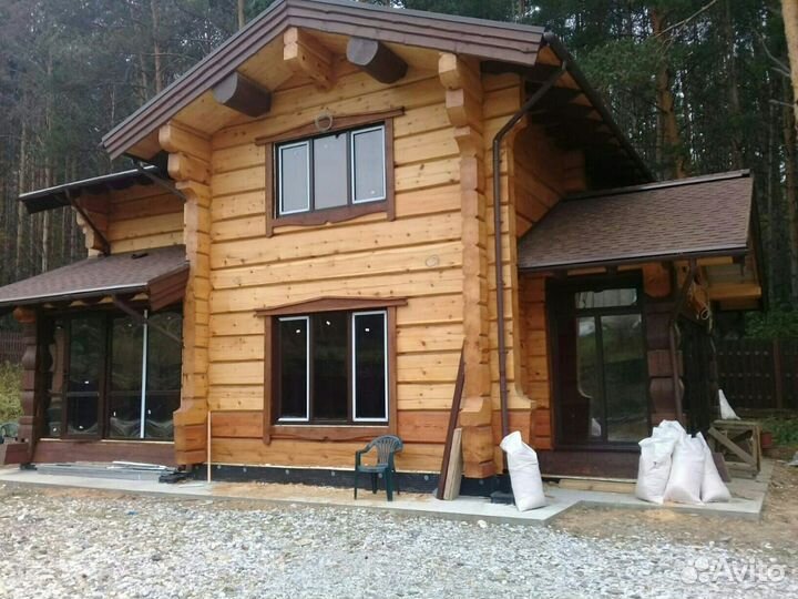 Срубы дома бани из бревна