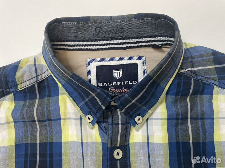 Рубашка мужская Basefield оригинал M/L(41/42)