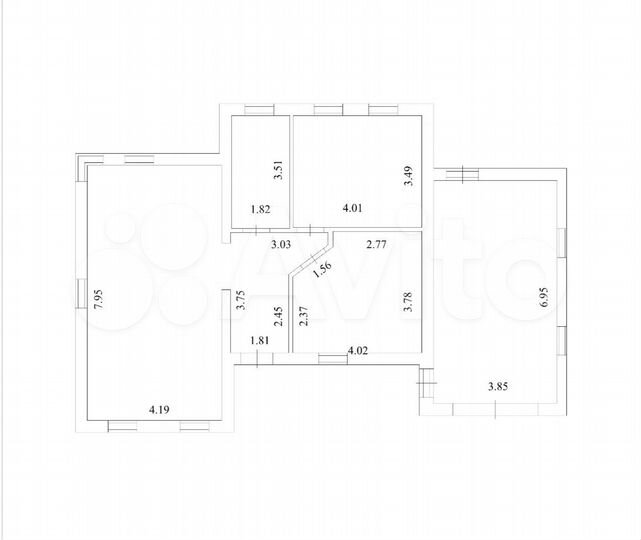 Коттедж 108 м² на участке 6 сот.