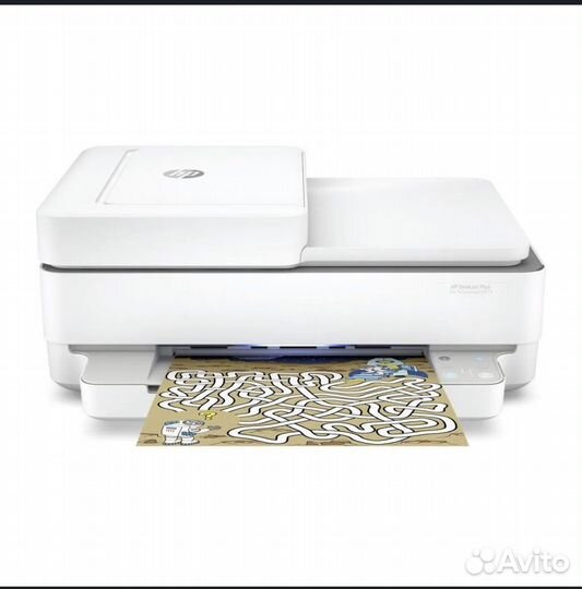 Мфу струйный HP DeskJet, цветной,белый