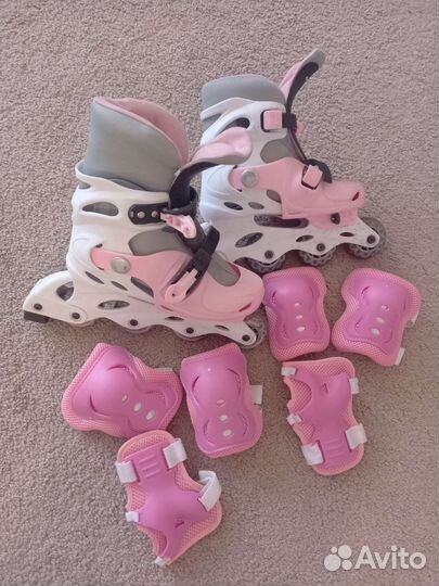 Роликовые коньки детские раздвижные