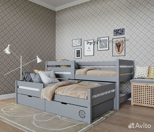 Детская кровать двухъярусная