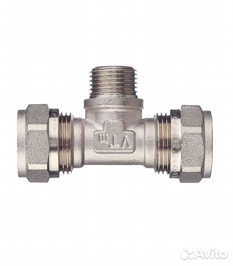 Тройник 20 обж(ц) х 1/2 нр(ш) х 20 обж(ц)