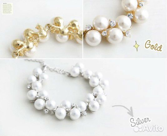 Новый браслет под жемчуг