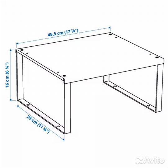 Variera IKEA вставка в полку средняя/большая