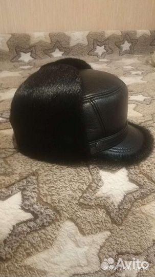 Шапка мужская нерпа новая 56-57р