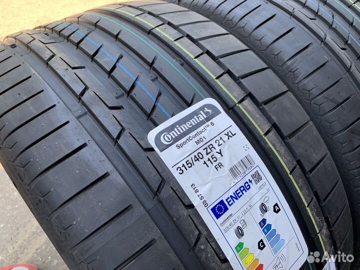 Continental ContiSportContact 6 315/40 R21 и 275/45 R21