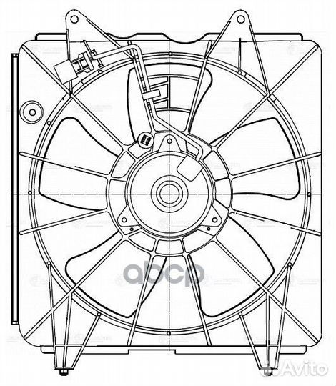 Э/вентилятор кондиц. для а/м Honda CR-V III (L