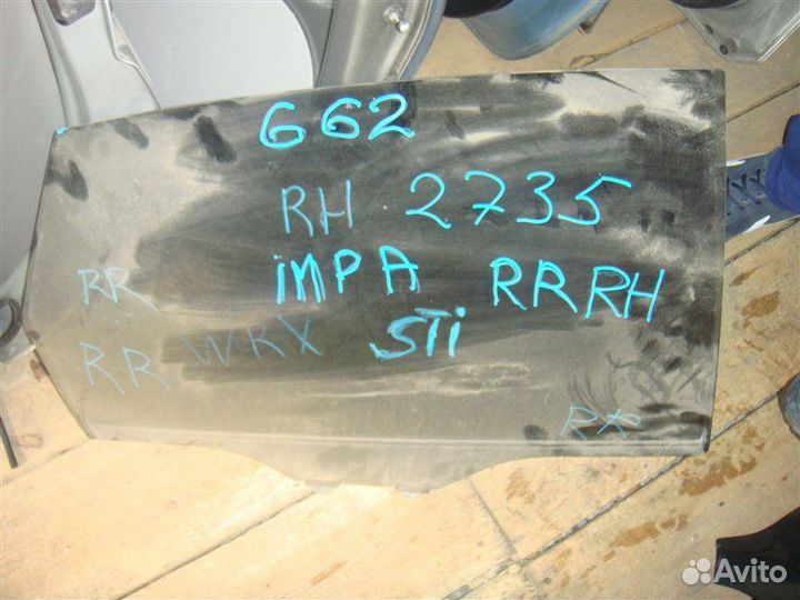 Стекло заднее правое Subaru Impreza GH 2007