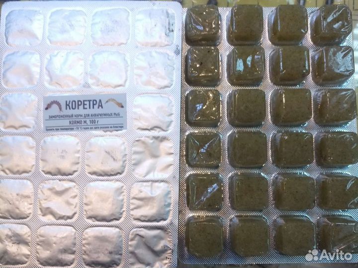 Мотыль, артемия, циклоп, дафния, коретра