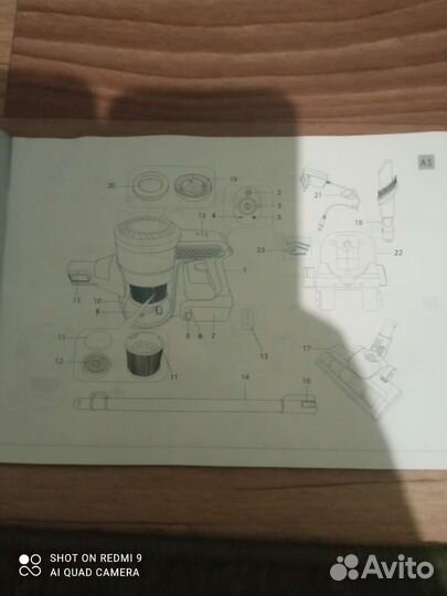 Беспроводной пылесос redmond