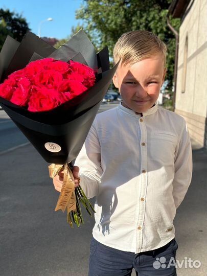 Букет роз 50см,доставка цветов Калининград