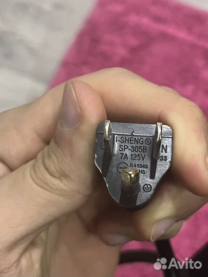 Кабель питания rohs 125v