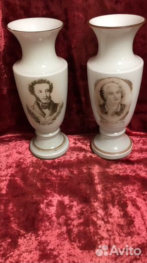 Вазы Пушкин и Ломоносов