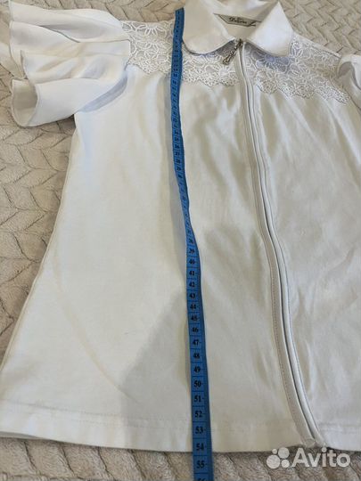 Блузка белая школьная 158