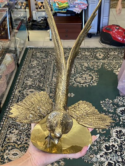 Бронзовая статуэтка фазаны шикарные